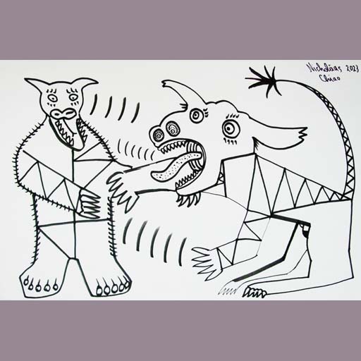 fighting animals, fight, art, arts, artist, artists, drawing, drawings, New York, Brooklyn, pencil, marker, watercolor, canvas, paper